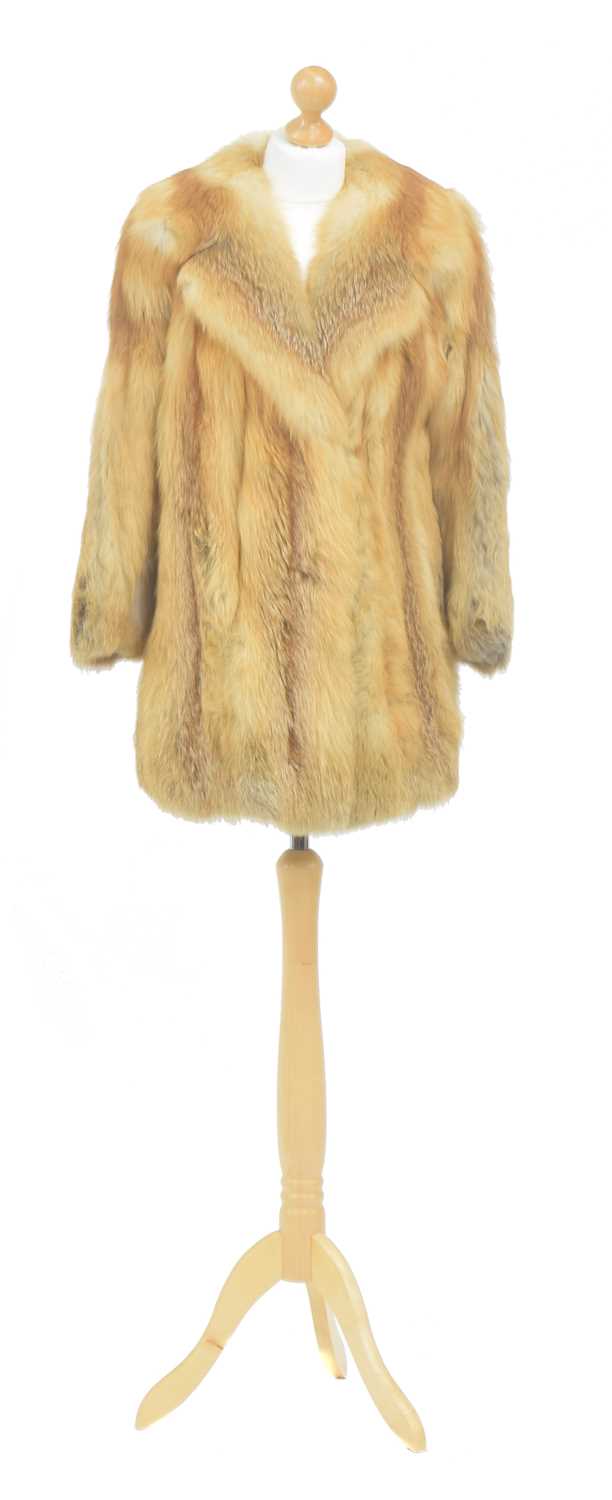 Lot 64 - A fox fur coat