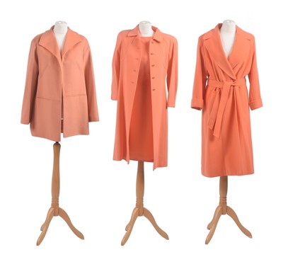 Lot Three orange designer coats