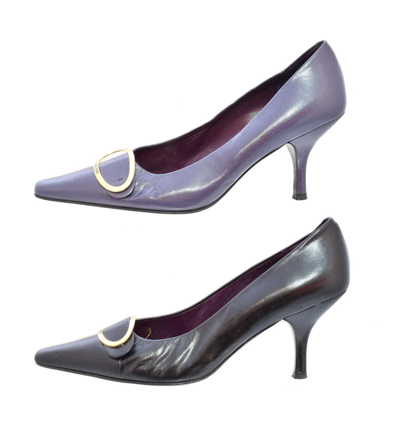 Lot 104 - Two pairs of Balmain heels