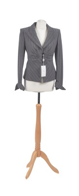 Lot 73 - An Armani Collezioni fitted pinstripe jacket