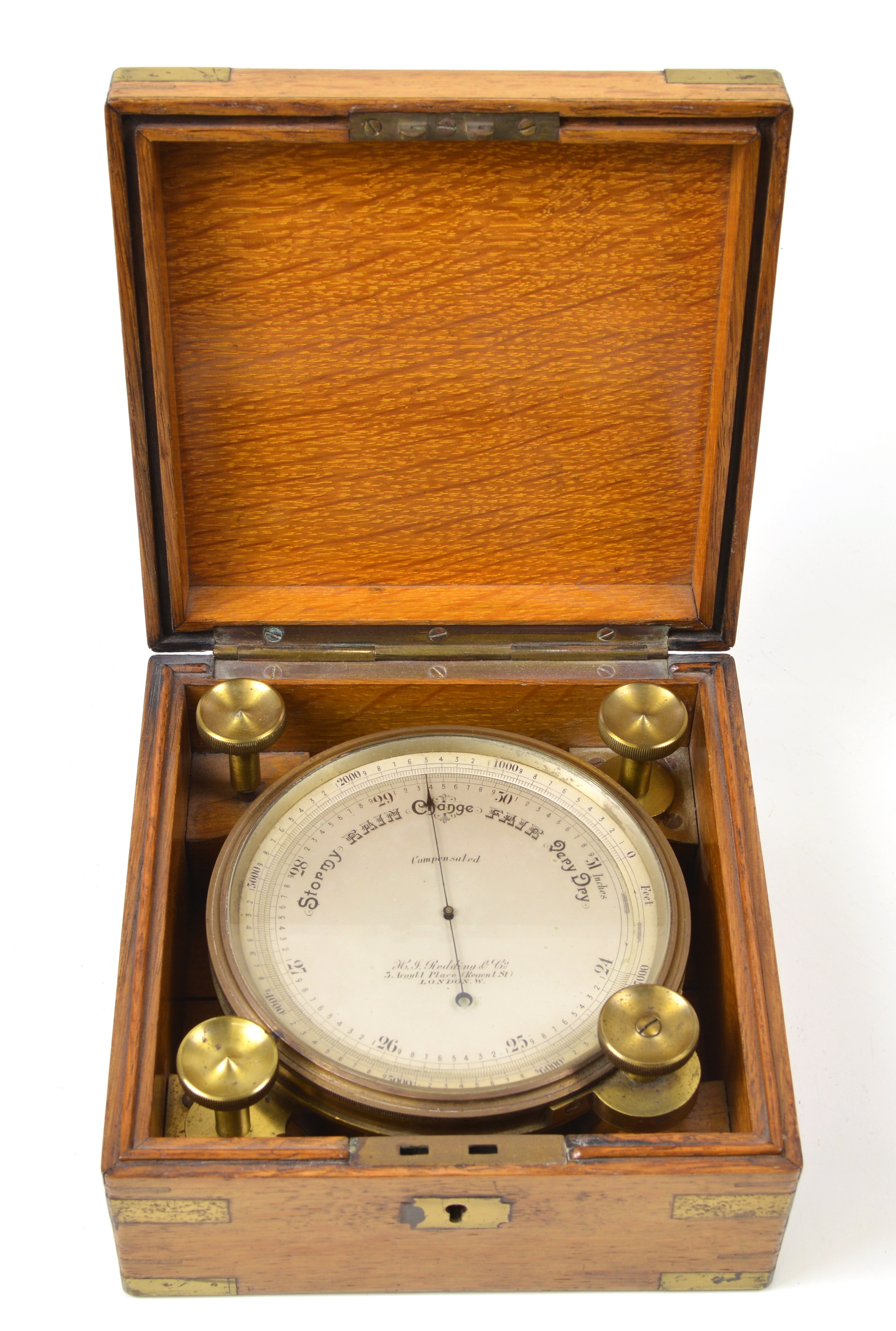 Lot 329 Compensated aneroid barometer by Redding