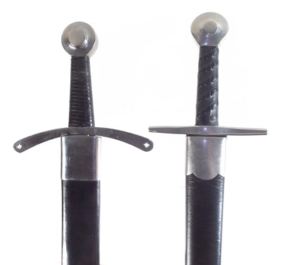Lot 342 - Two modern replica swords