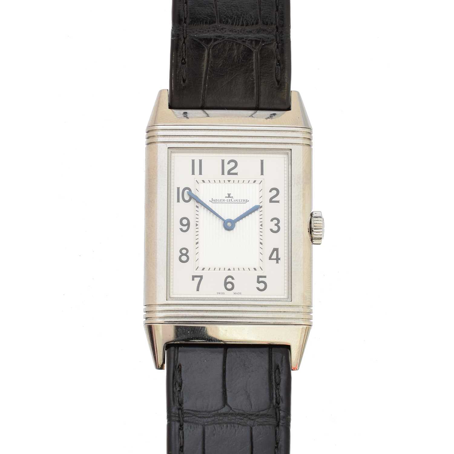 271 - A Jaeger-LeCoultre Grande Reverso Ultra Thin stainless steel manual wind wristwatch,