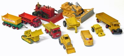 Lot 19 - Corgi Major bulldozer, Dinky articulated truck etc.