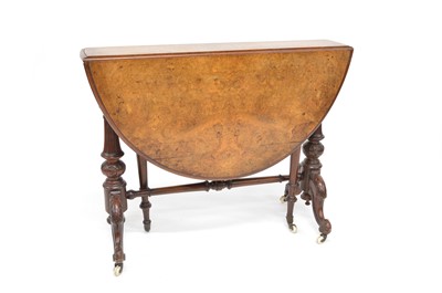 Lot 405 - Victorian walnut Pembroke table