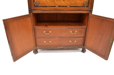 Lot 275 - Early 19th-century chestnut veneered fall front secretaire