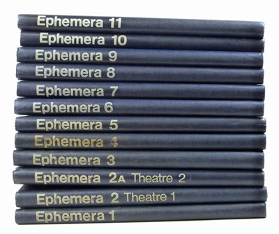 Lot 118 - Twelve binders containing ephemera