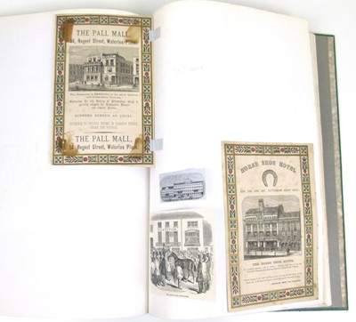 Lot 93 - Two spring-back binders containing a quantity of ephemera