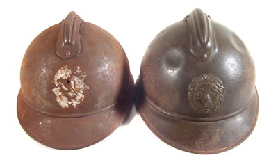 Lot 445 - WWI Belgium Army 'Adrian' M-15 helmet
