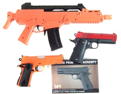 Lot 130 - Three BB guns, and BB ammunition