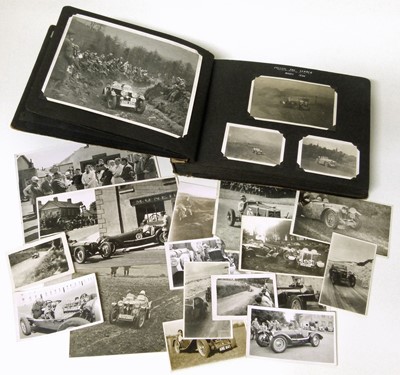 Lot 61 - Approximately 139 photographs in an album from 1930s featuring Gold Cup trials