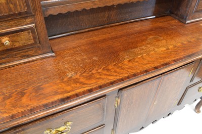 Lot 263 - Early 20th-century oak dresser of George III design