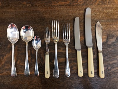 Lot 138 - Canteen of cutlery by Walker and Hall