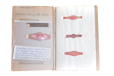 Lot 485 - Churchill Interest, an album of Habana Cigar bands