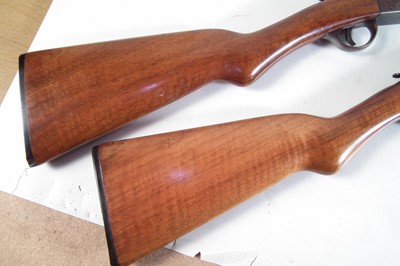 Lot 88 - Composed pair of Webley 12 bore single barrel shotguns