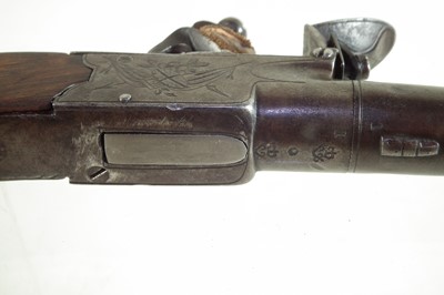 Lot 19 - Flintlock pocket pistol by Thomas