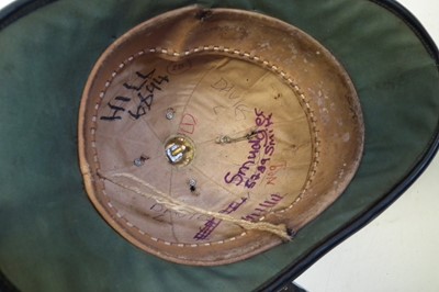 Lot 420 - Royal Jersey Infantry blue cloth helmet