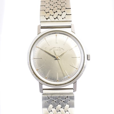 Lot 201 - A 1960s stainless steel Favre-Leuba watch