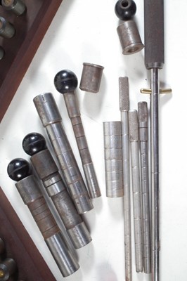 Lot 170 - Collection of bore plug gauges, chamber gauges from Alan Myers Gun maker