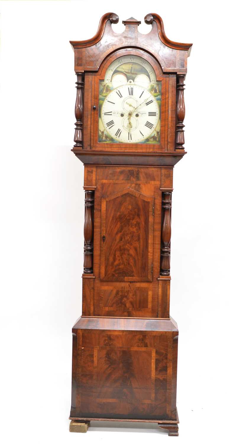 Lot 323 Esplin Wigan longcase clock