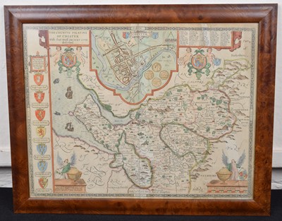 Lot 82 - John Speede, Map of Cheshire.