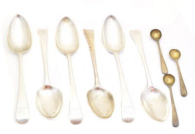 Lot 132 - A selection of George IV spoons