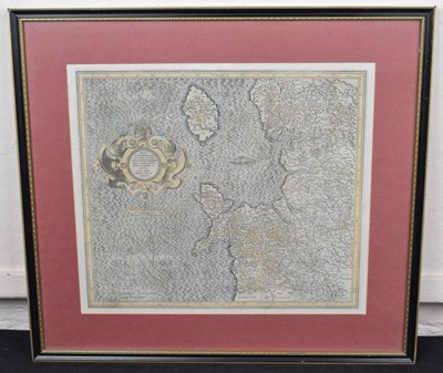 Lot 83 - Gerardus Mercator, 'Westmorlandia, Lancastria, Cestria.....', engraved map