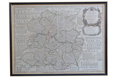 Lot 87 - An assortment of various maps to include Shropshire, Derbyshire and Staffordshire (6).