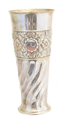Lot 205 - A Victorian silver vase