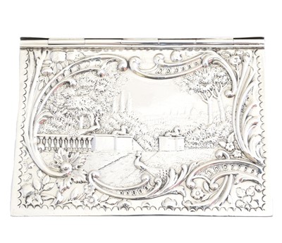 Lot 149 - A Victorian silver playing card case