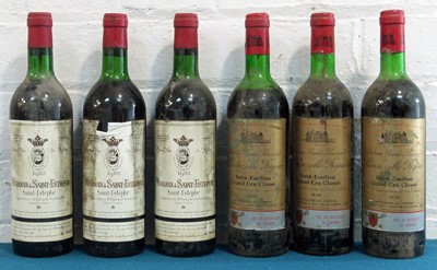 Lot 10 - 6 Bottles Mixed Lot Mature Left and Right Bank Claret