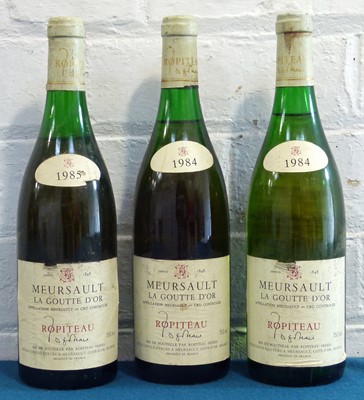 Lot 10 - 3 Bottles Mixed Lot Meursault Premier Cru ‘La Goutte d’Or’ Ropiteau
