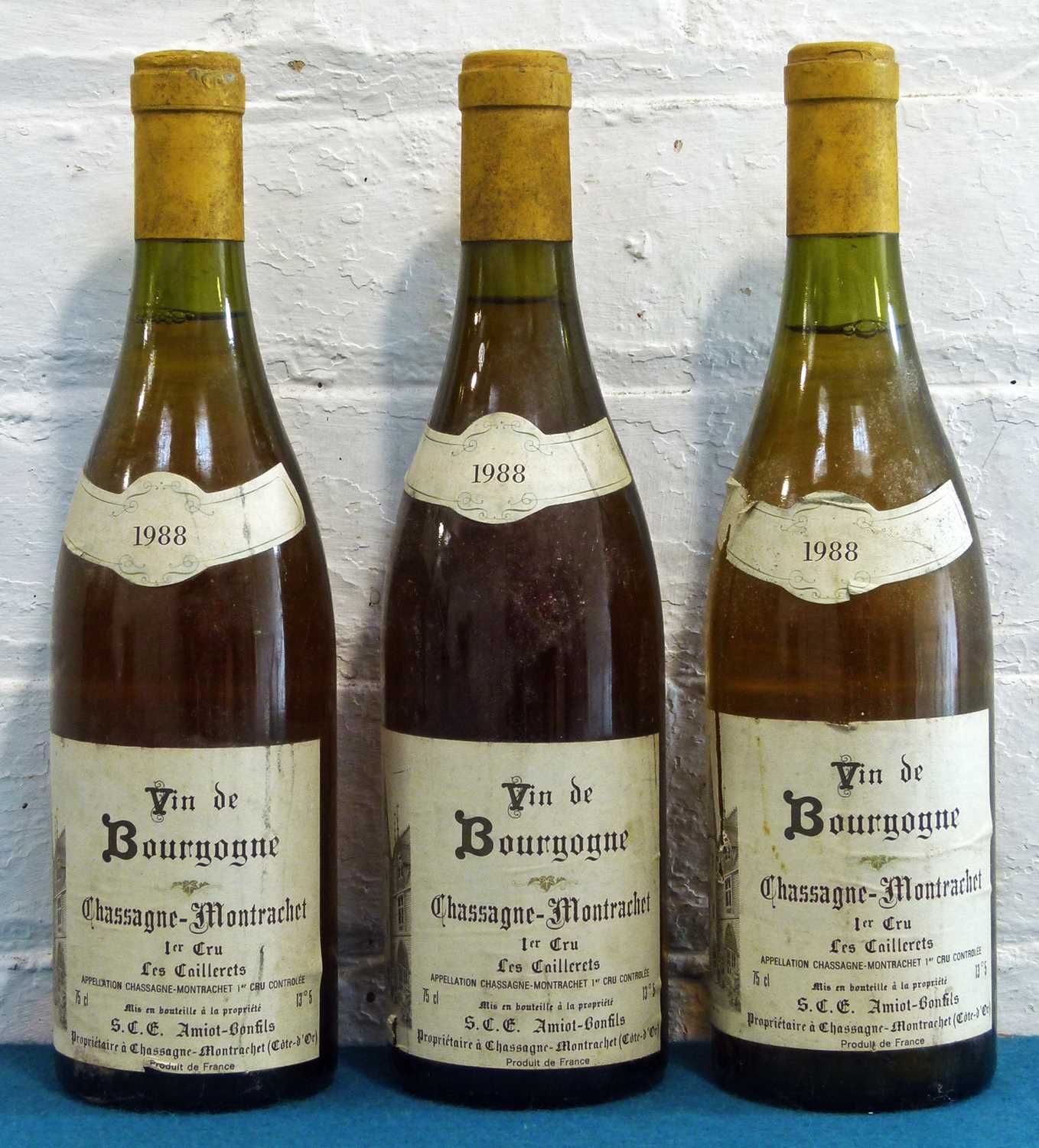 Lot 11 - 3 Bottles Chassagne-Montrachet Premier Cru ‘Les Caillerets’