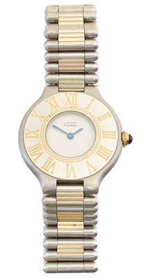 Lot 261 - A ladies Must de Cartier quartz watch