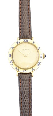 Lot 263 - An 18ct gold Corum watch