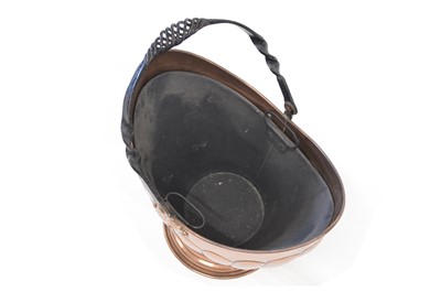 Lot 222 - Early 20th century copper coal helmet