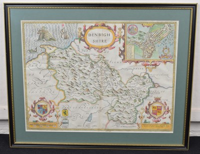 Lot 69 - John Speed, Map of Denbighshire.