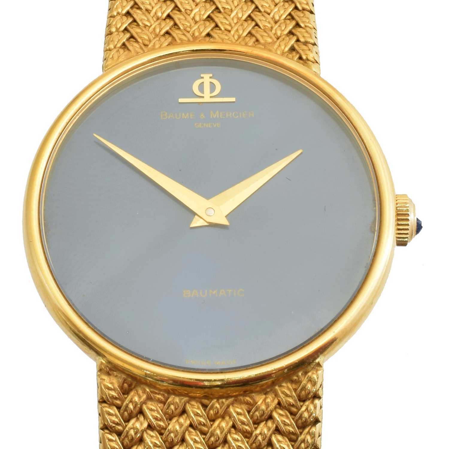 258 - An 18ct gold Baume & Mercier Baumatic wristwatch, 