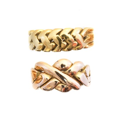 Lot 136 - Two keeper rings