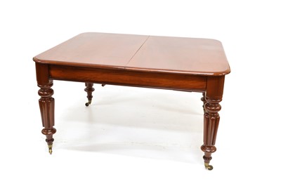 Lot 306 - Victorian mahogany wind-out dining table