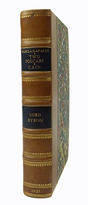 Lot 107 - LORD BYRON Sardanapulus - a Tragedy: The Two  Foscari a Tragedy: Cain a mystery 1821