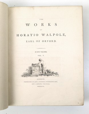 Lot 98 - Work of Horace Walpole (5vols) Letters of Horace Walpole (1vol)