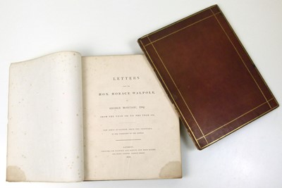Lot 98 - Work of Horace Walpole (5vols) Letters of Horace Walpole (1vol)