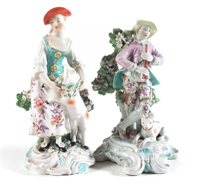 Lot 269 - Two Derby figures circa 1770