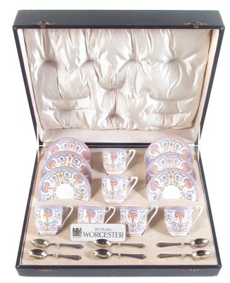 Lot 165 - Royal Worcester cased coffee set