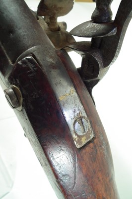 Lot 124 - East India Company Brown Bess Musket, with bayonet and part sling.