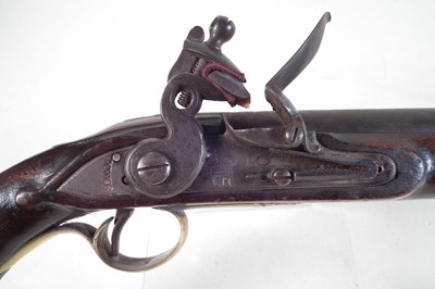 Lot 85 - Deactivated reproduction flintlock sea service pistol.