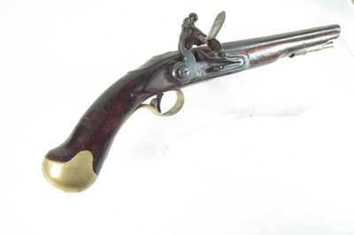 Lot 85 - Deactivated reproduction flintlock sea service pistol.