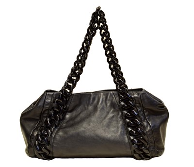 Lot 129 - A Chanel Front Logo Chain Tote Shoulder Bag
