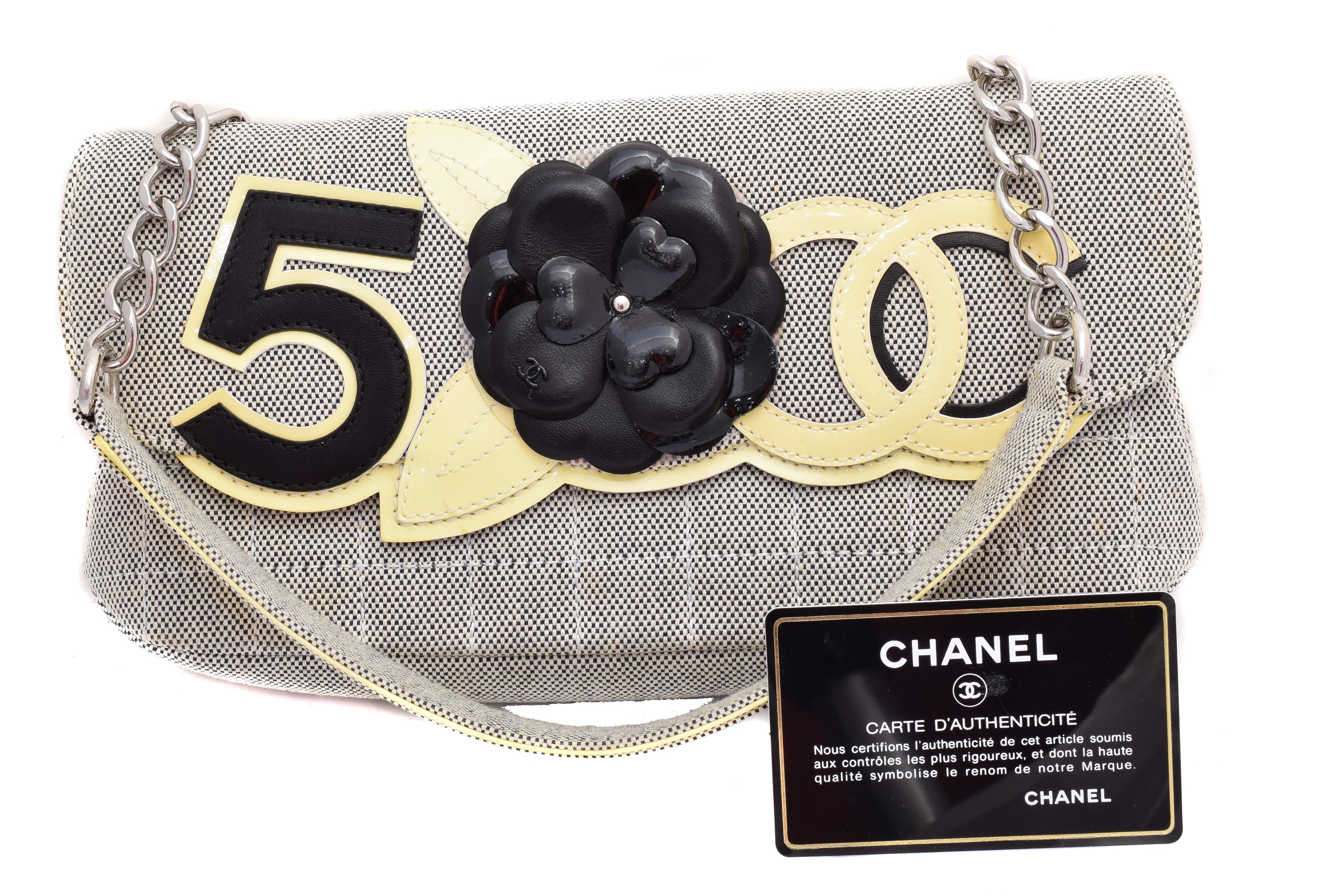 Lot 69 - A Chanel Camelia No. 5 Flap Bag,